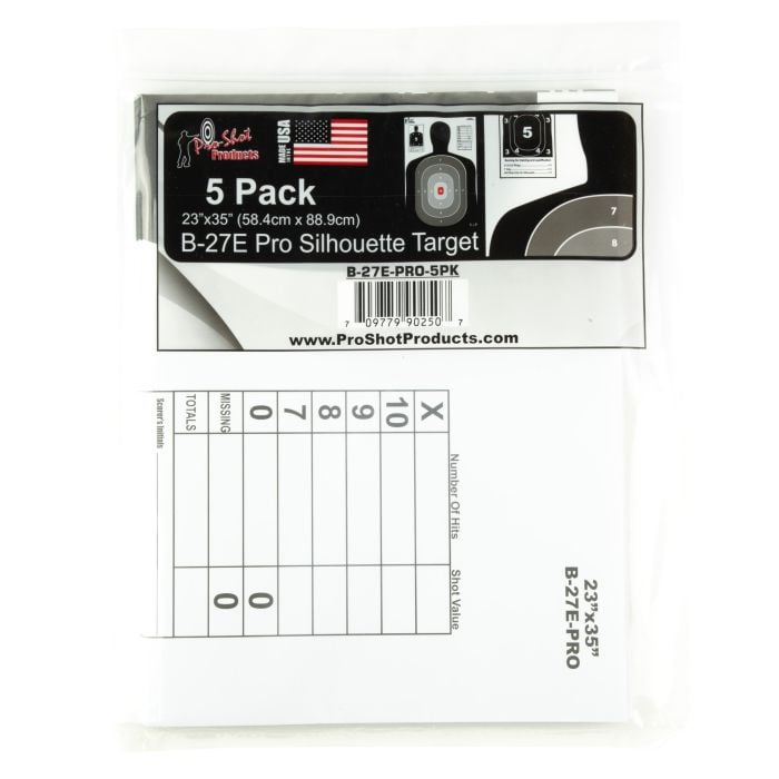 Pro-Shot Products 23x35" B27-E Pro Silhouette Target 5-Pack